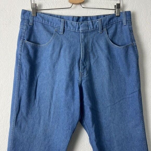 Towncraft Vintage Denim Mens Jeans 38x29 Tapered Light Wash Straight Leg Retro - Picture 8 of 12